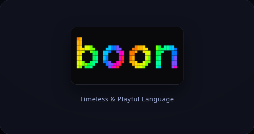 Boon - Timeless & Playful Language